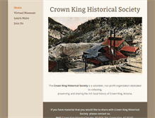 Tablet Screenshot of crownkinghistoricalsociety.org